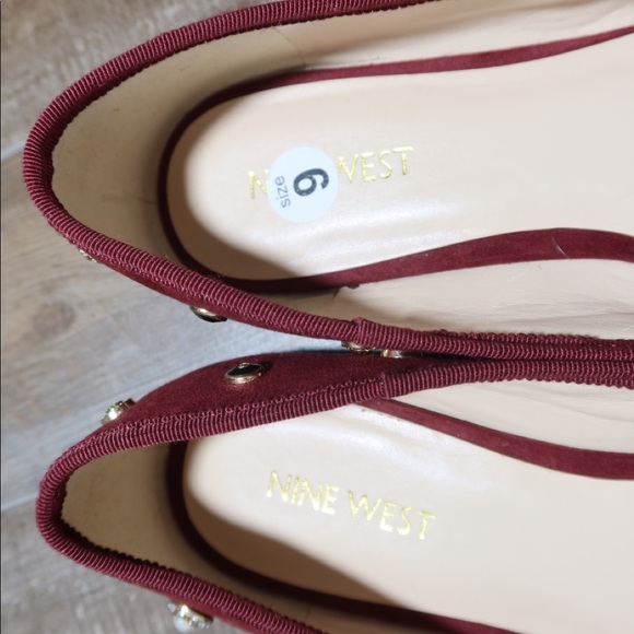NINE WEST Morton Wine Ballet Flats 9 - Picture 6 of 6